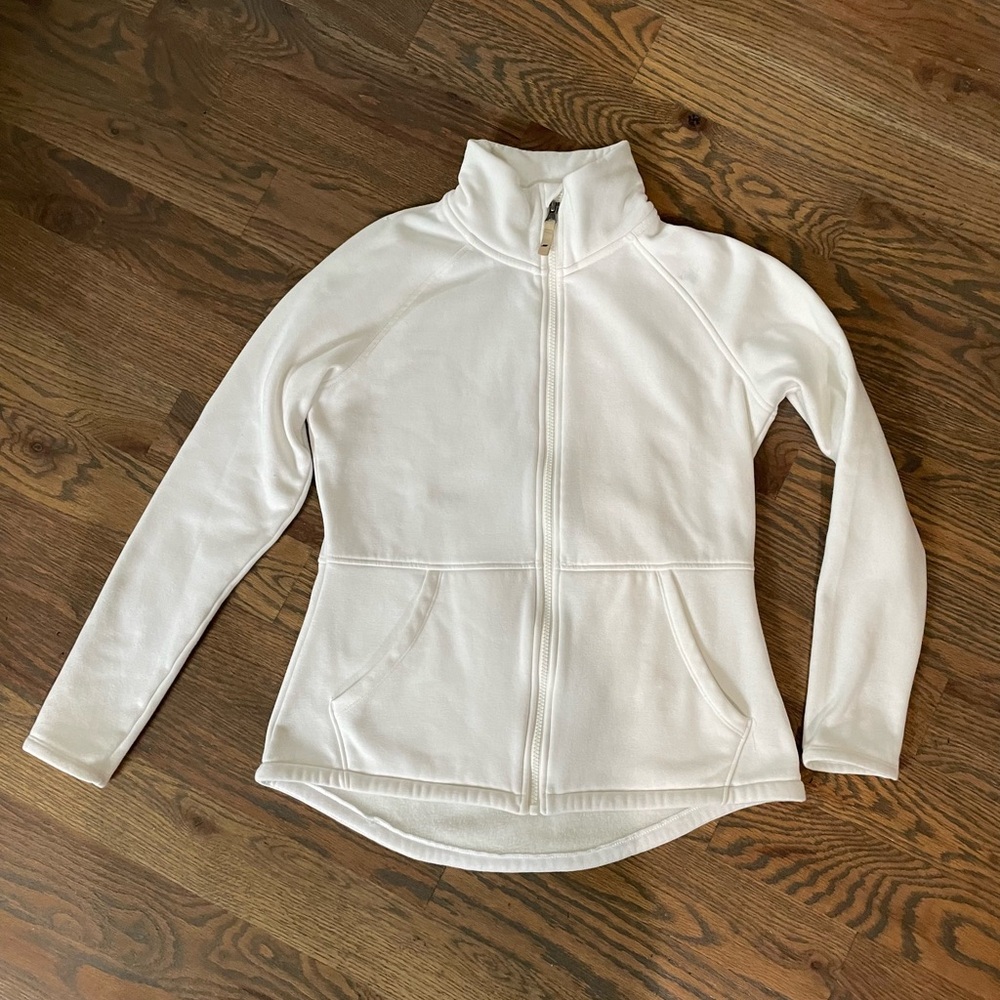 Women's White Fleece Jacket